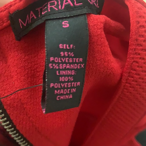 Red Hot Material Girl Dress Size Small - Picture 4 of 5